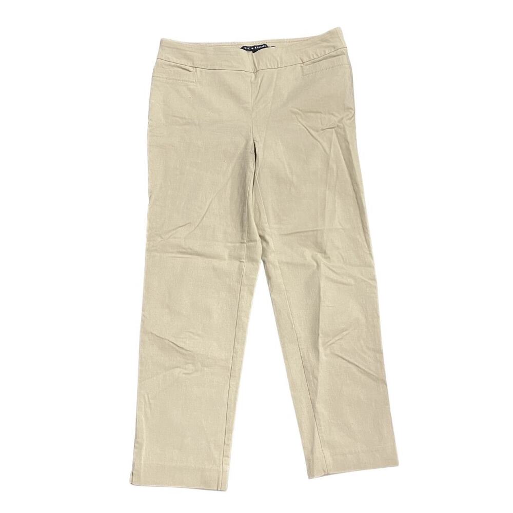 Zac & Rachel Cropped Pull on Pants Stretch Mid-rise Size 6 Petite Casual Chic